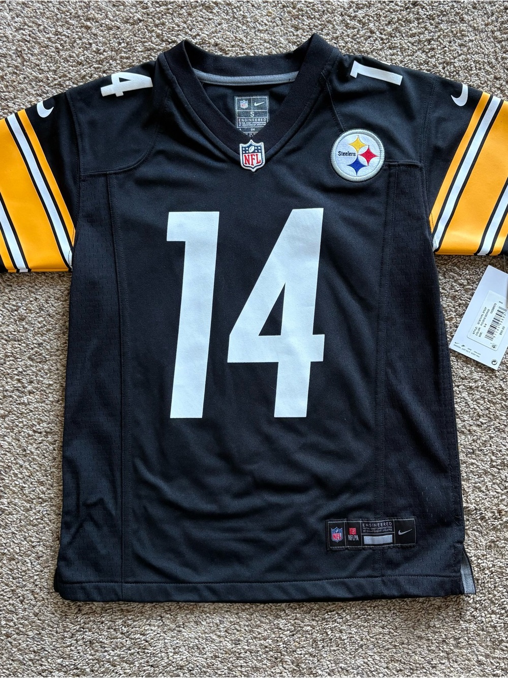 0100 - 🏈 NWT Nike George Pickens #14 Pittsburgh Steelers Youth Jersey